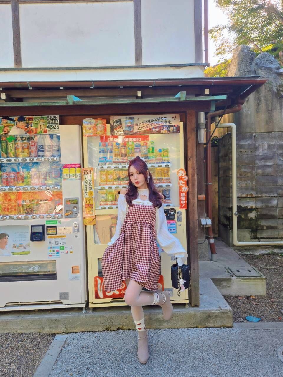 🎄日貨✨️絨布綁帶垂墜口袋背心洋