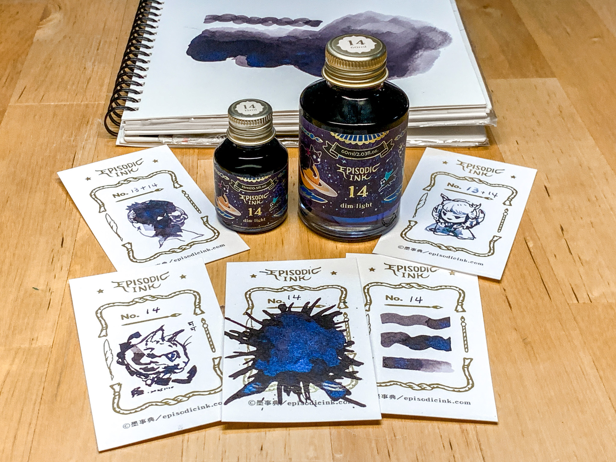 14號 幽光 沾水筆專用墨水 （亮粉）｜臺灣 墨事典