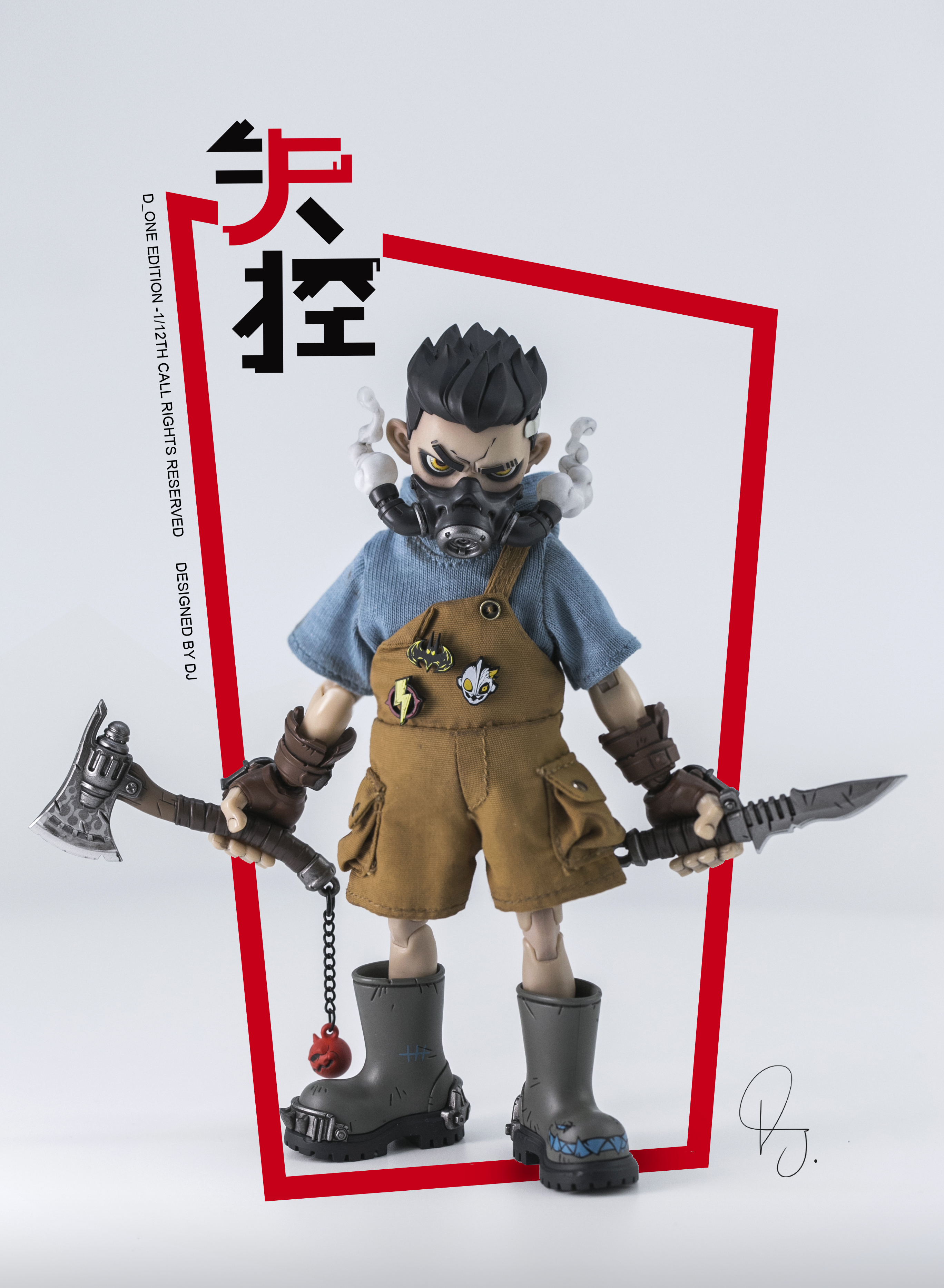 D_ONE STUDIO RAGE-ZBOYS Series - Yazai 1/12 Action Figu