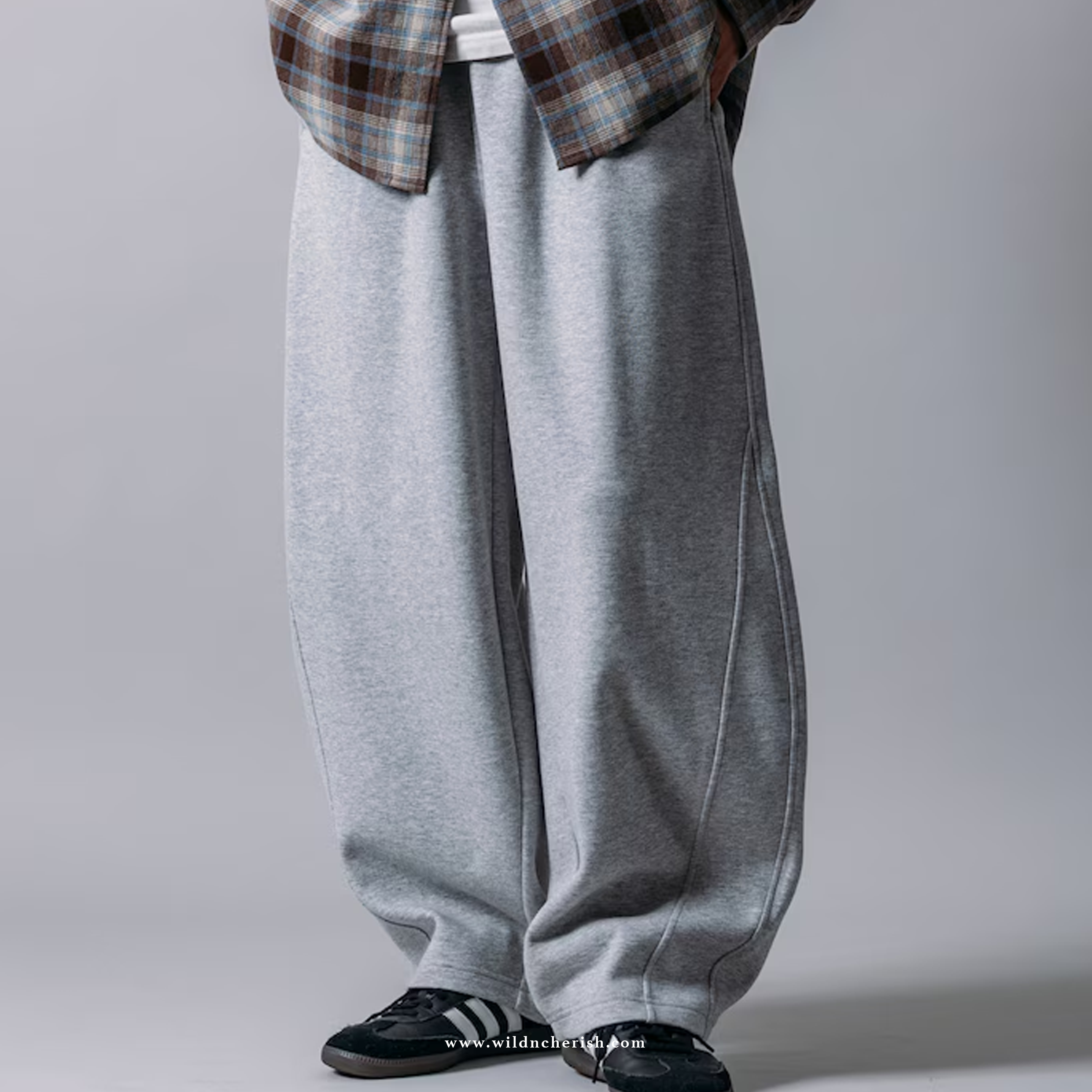 預訂 | Freak's Store Wide Silhouette Bonded Barrel Leg Sweatpants 寬鬆 刷毛