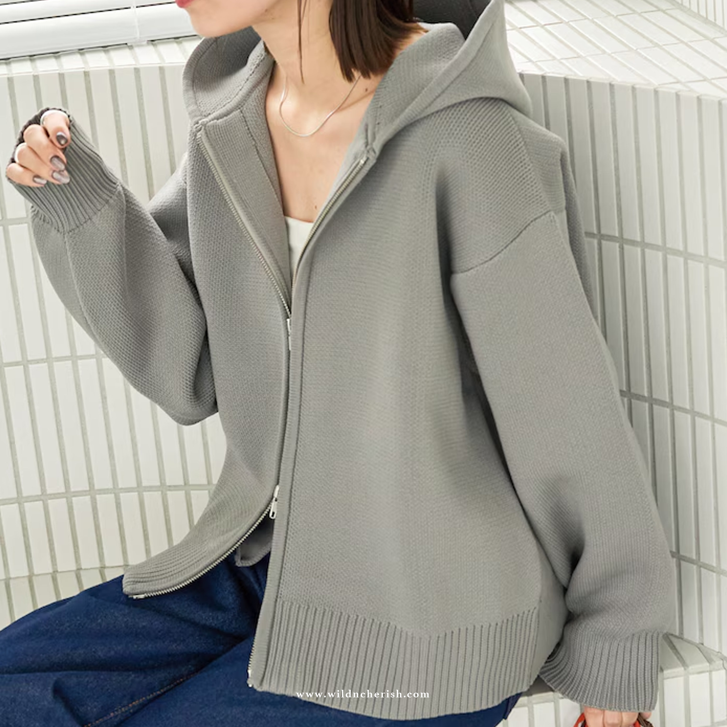 預訂 | Freak's Store Lightweight Knit Full-Zip Hoodie 女裝 針織