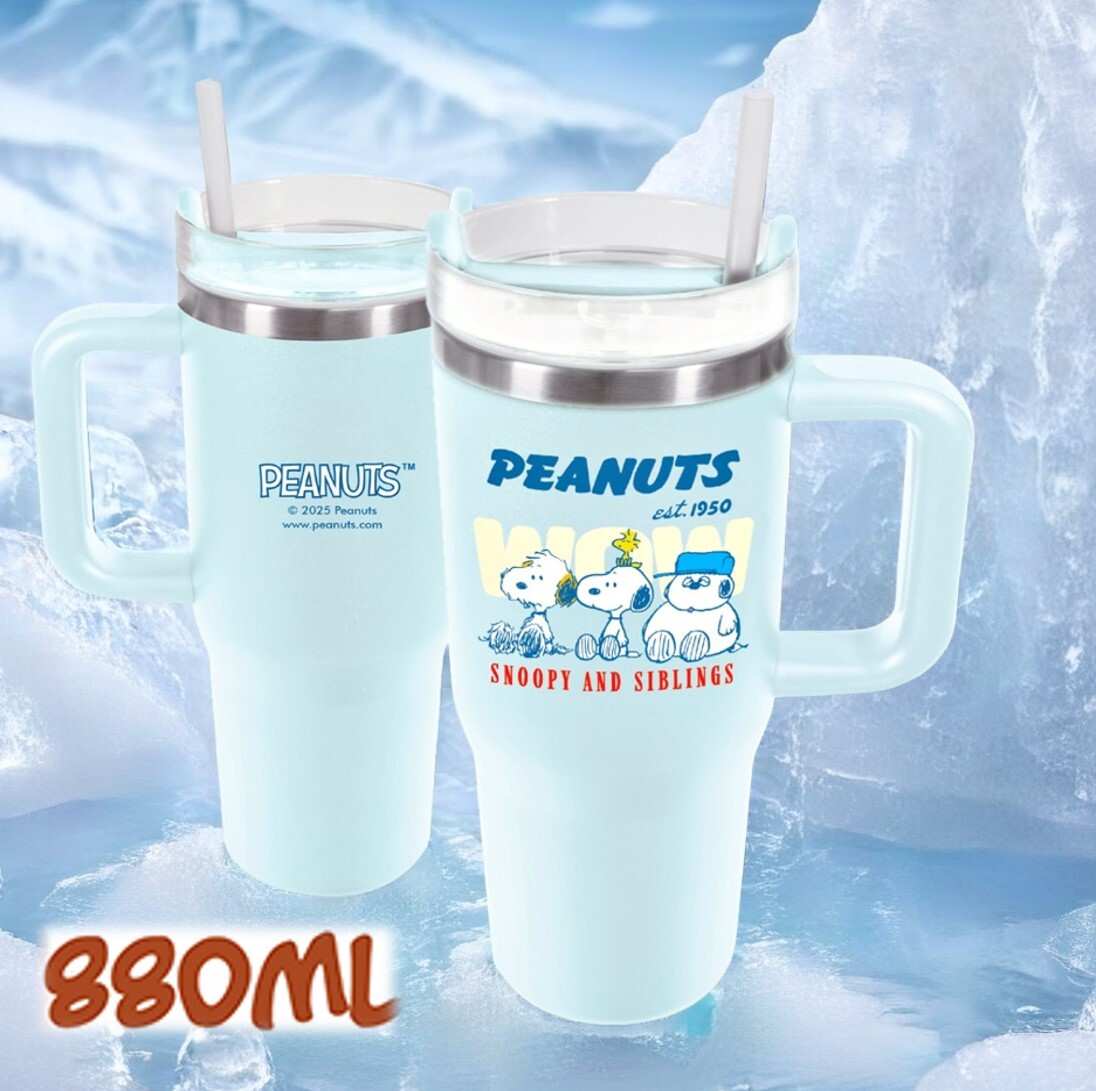 史努比|吸管保溫杯 巨無霸杯 大容量800ml