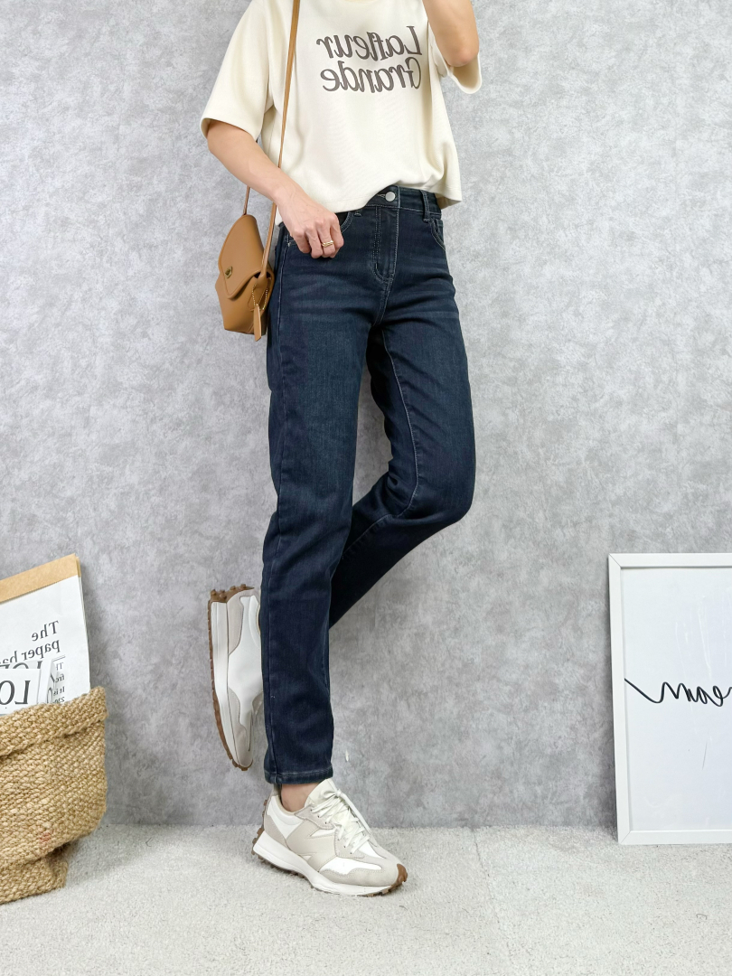 輕暖日常・修臀直線刷毛牛仔褲 ⚡️搶手貨⚡️