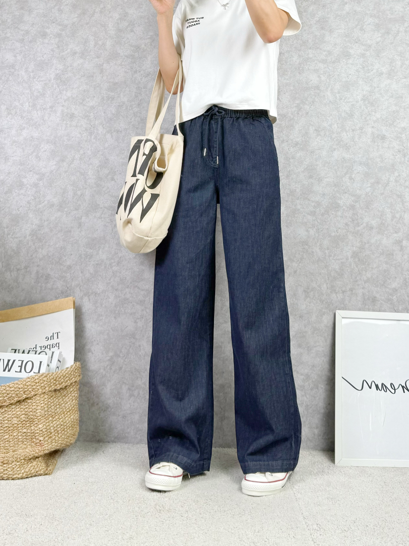 自在深藍・零束縛丹寧寬褲 ⚡️搶手貨⚡️