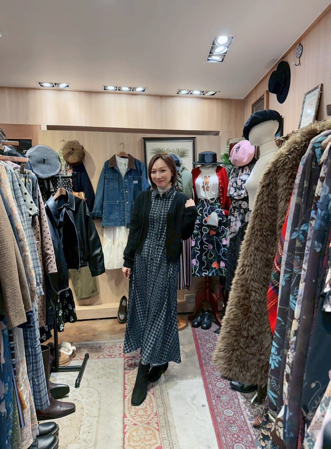 KM5271 V領羊毛溫暖開胸衫