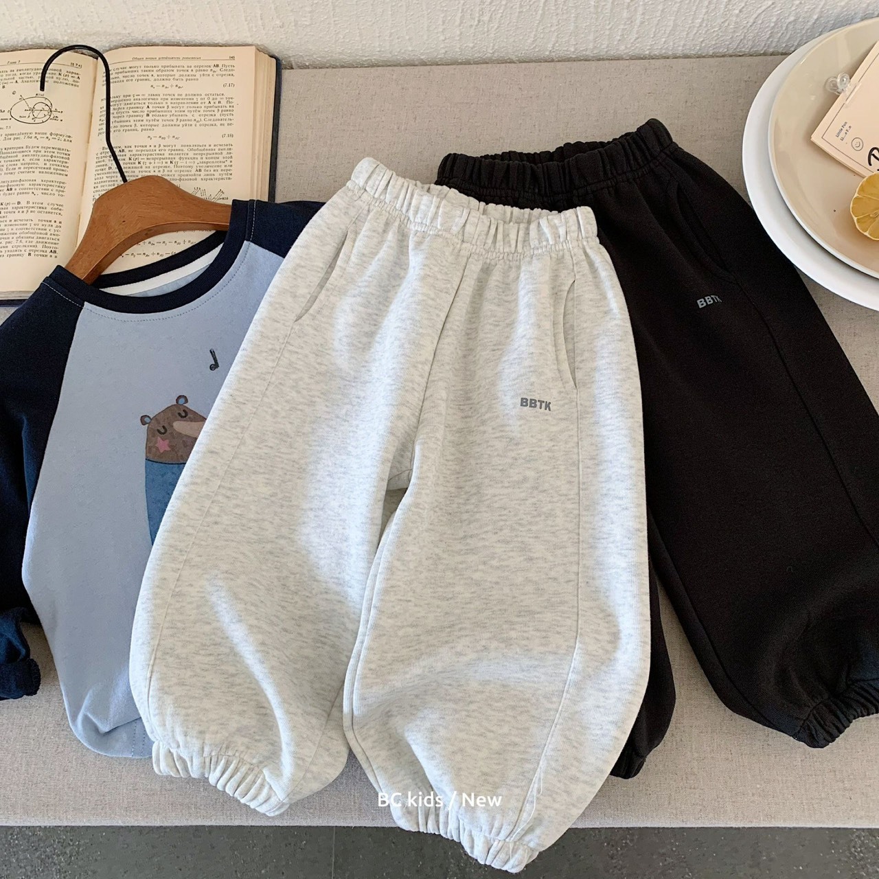 寬鬆休閒束口褲