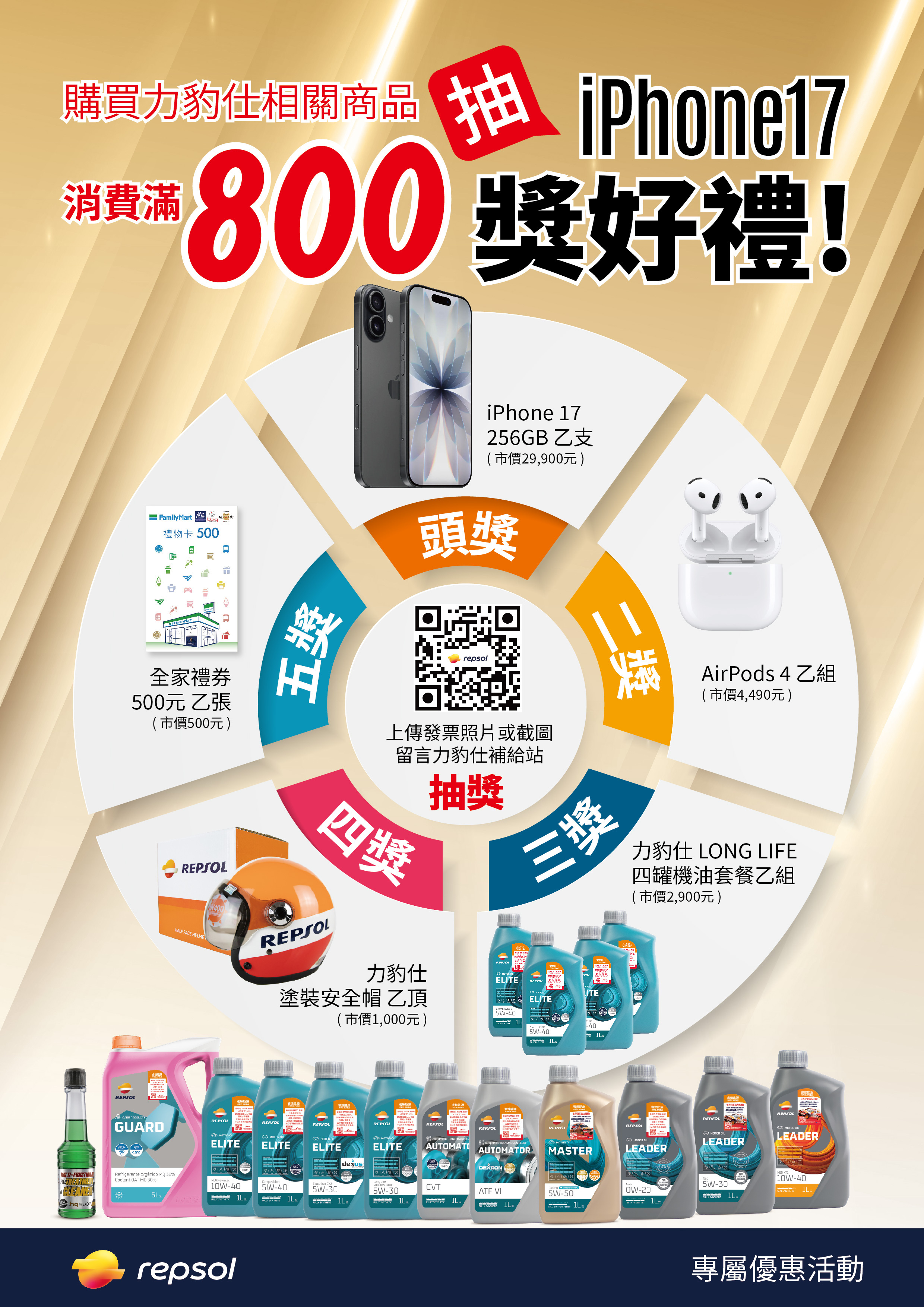 REPSOL 抽 iPhone17 活動