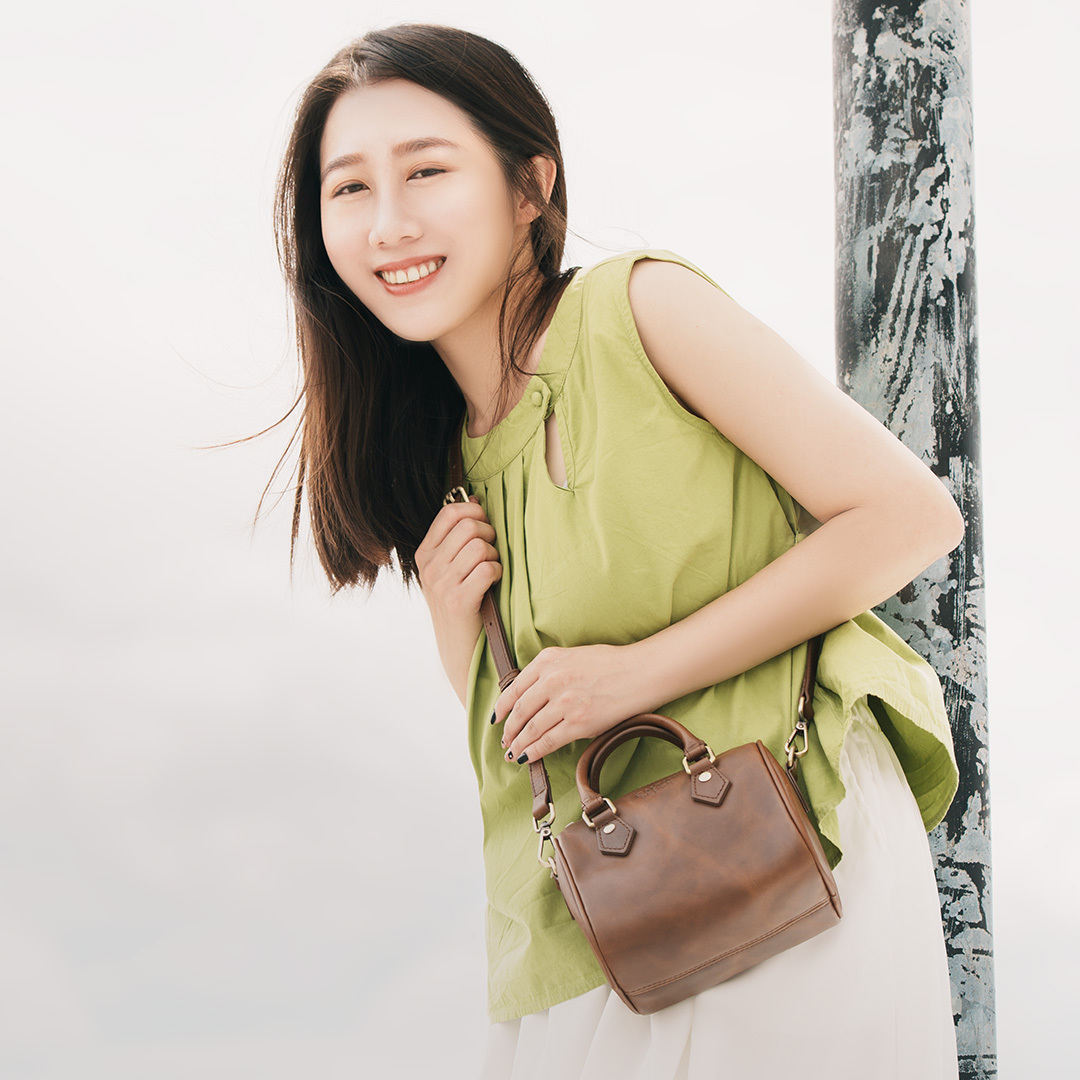 真皮迷你經典波士頓包-八色(234025)