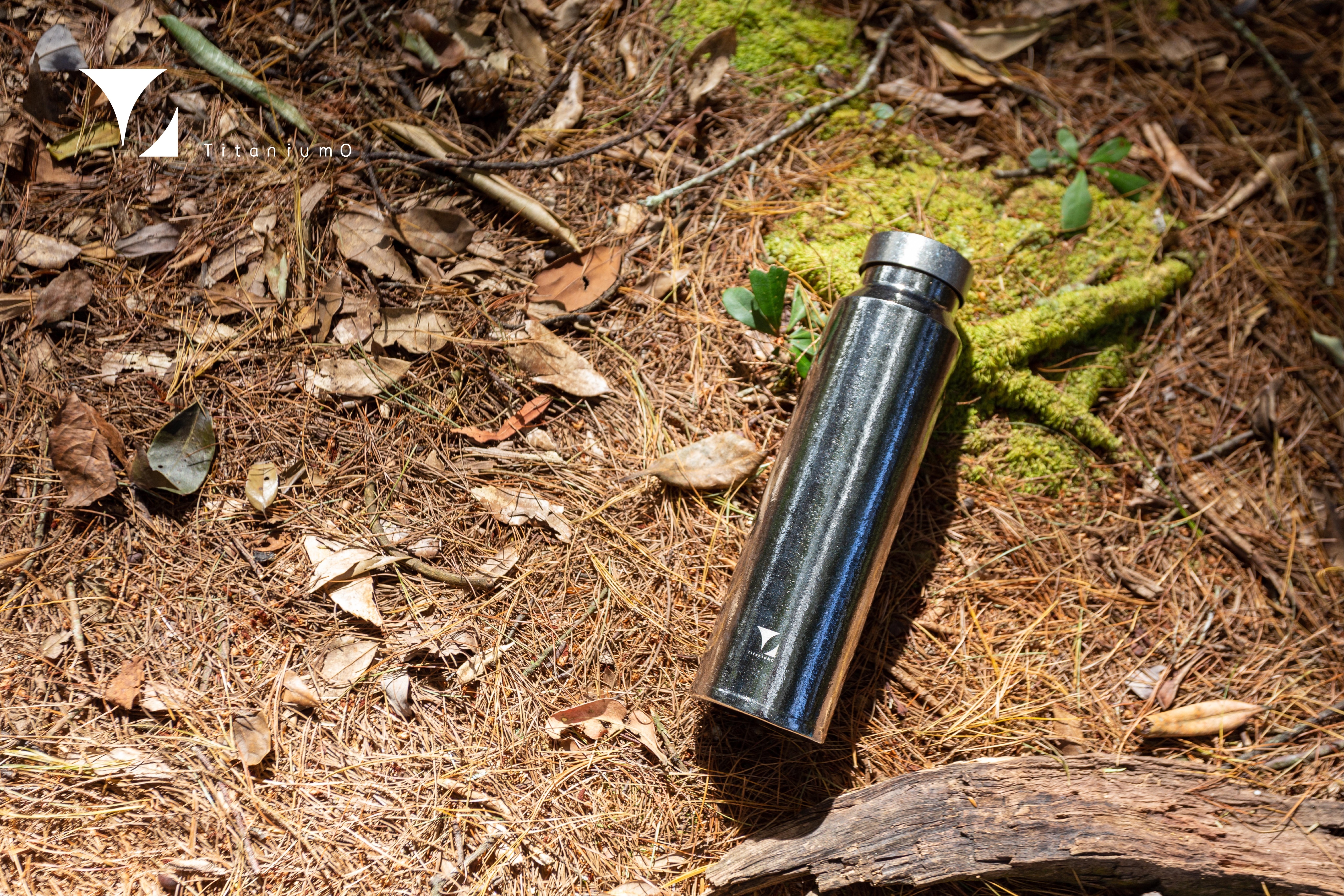 鈦輕瓶220｜耀鈦系列｜冰川銀-純鈦蓋