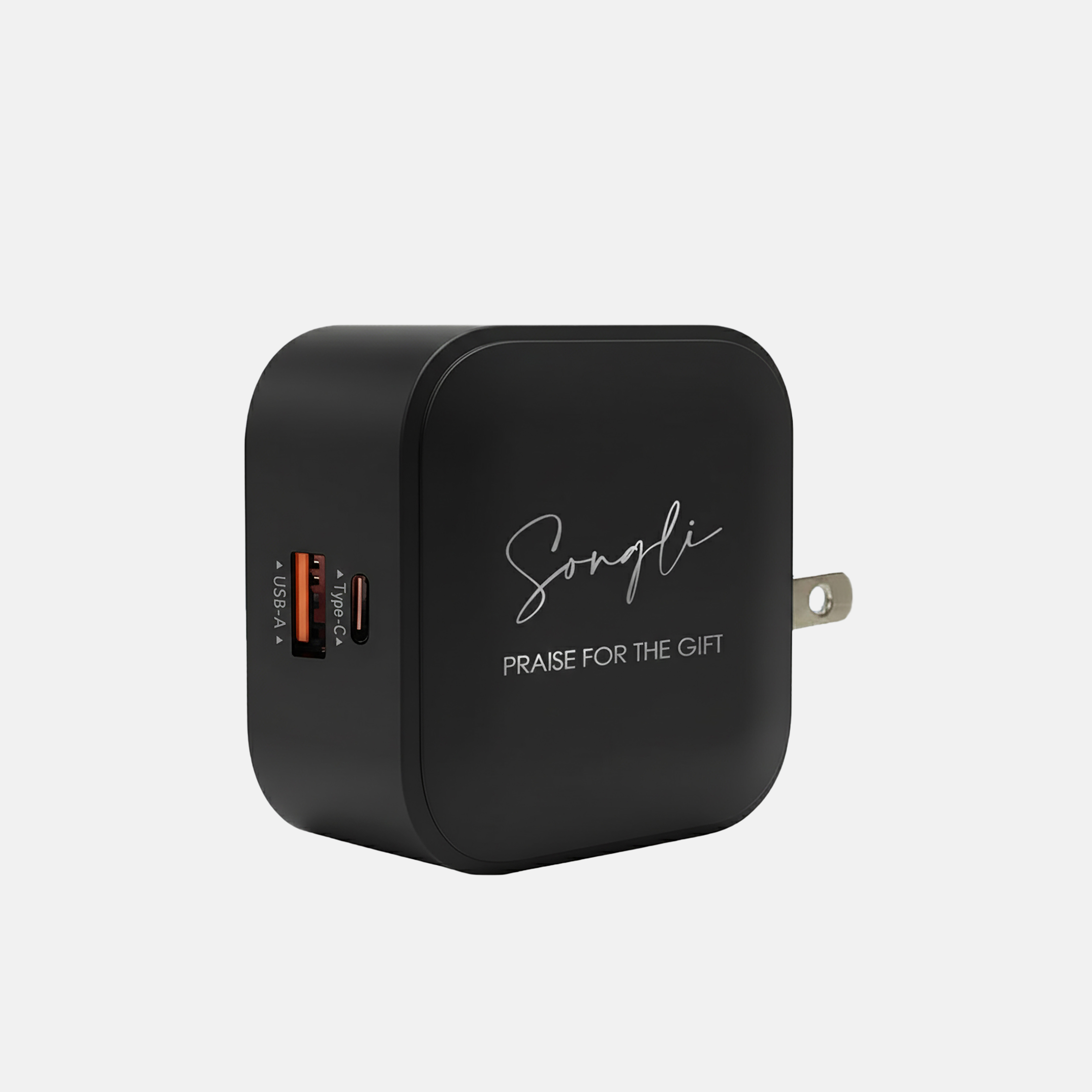 65瓦迷你快充充電器禮盒|客製化鐫刻|迷你5cm尺寸攜帶方便|雙孔TypeC+USBA|台灣製造認證