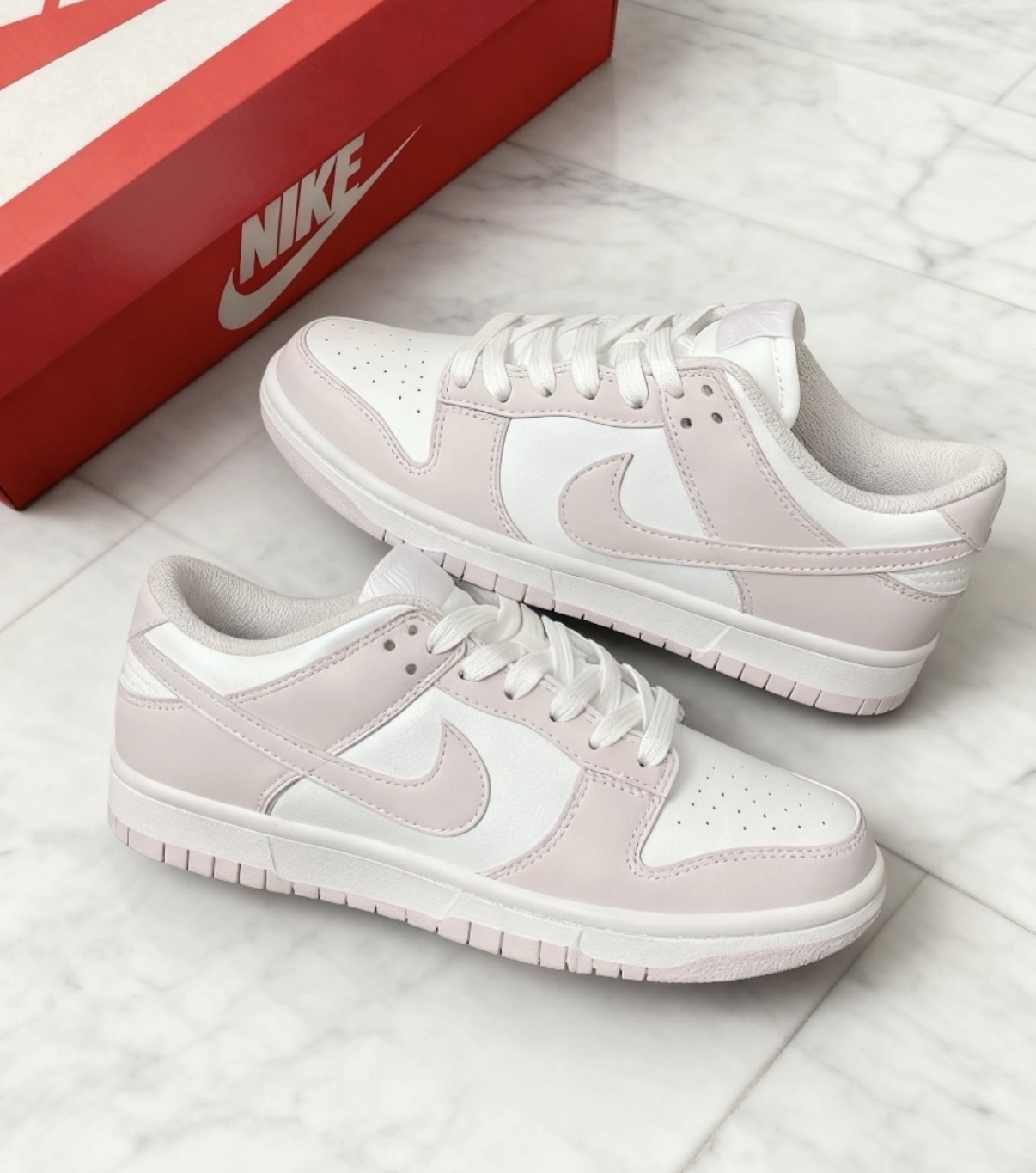 大童鞋 女生尺寸 NIKE DUNK LOW GS 'Light Violet' 白淺紫 經典 復古 休閒鞋【FB9109-128】