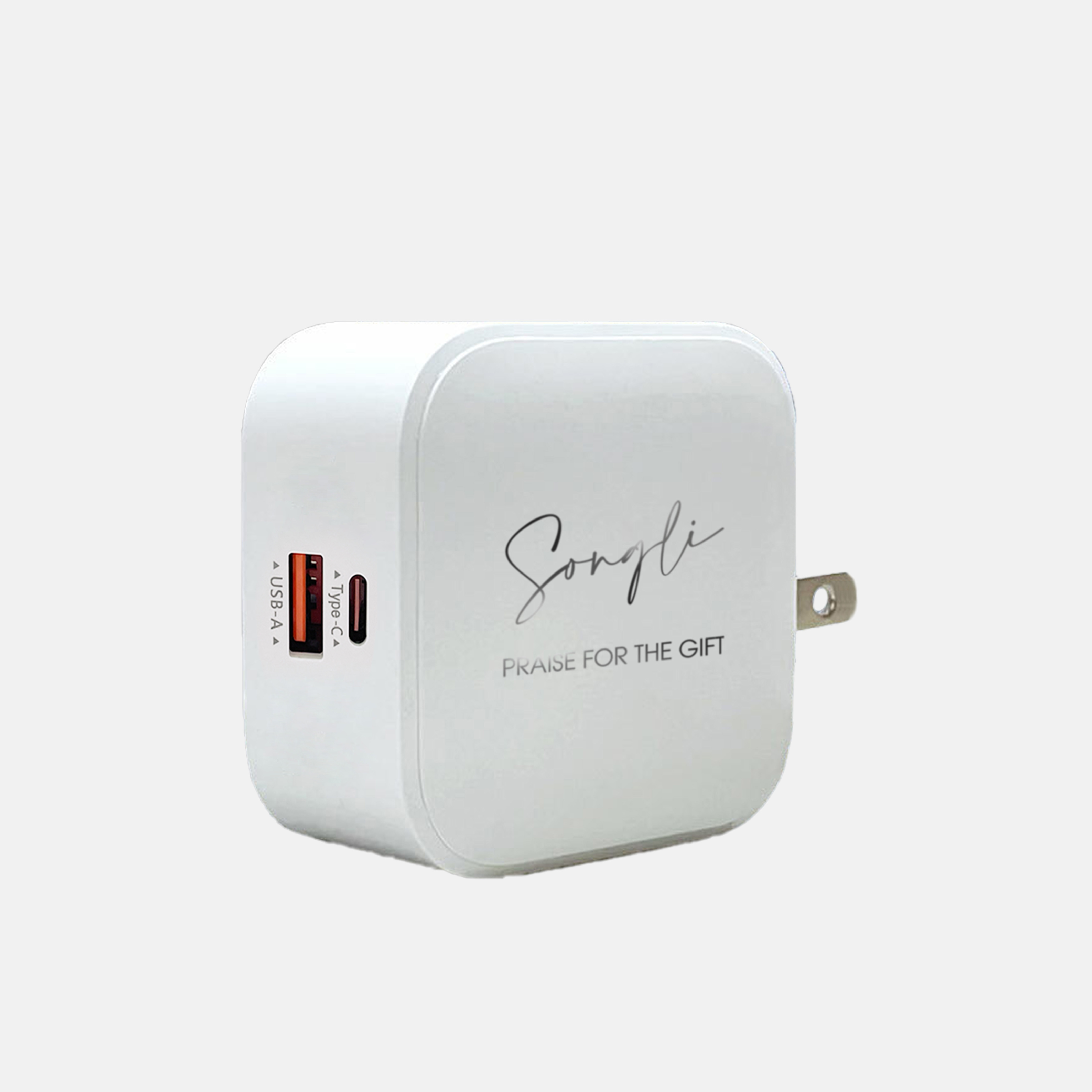 65瓦迷你快充充電器禮盒|客製化鐫刻|迷你5cm尺寸攜帶方便|雙孔TypeC+USBA|台灣製造認證