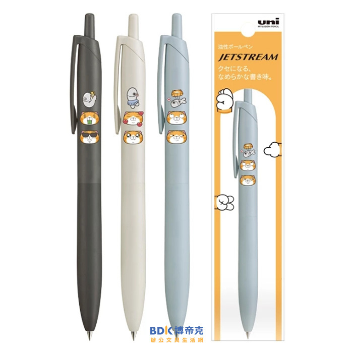 uni 三菱鉛筆 JETSTREAM Lite 白爛貓聯名款輕盈感溜溜筆 SXN-LS