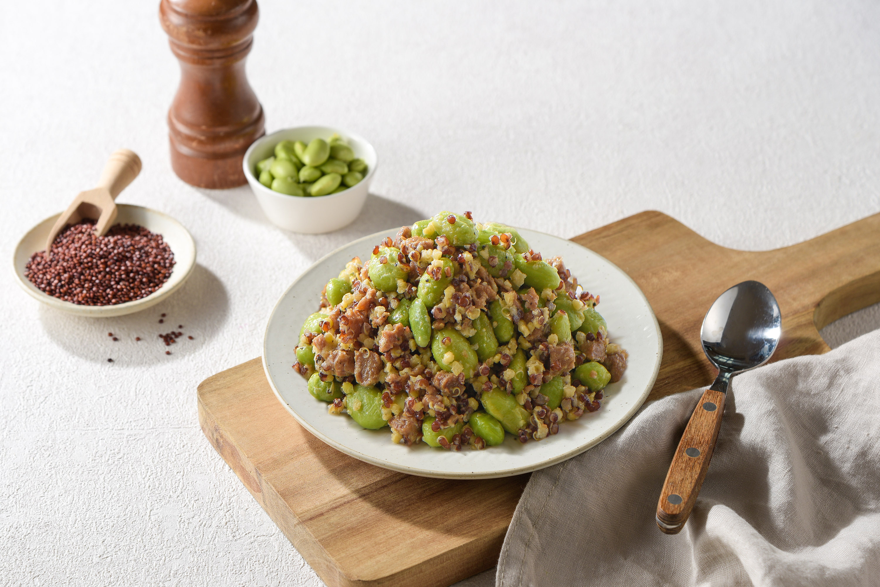 植物肉紅藜毛豆