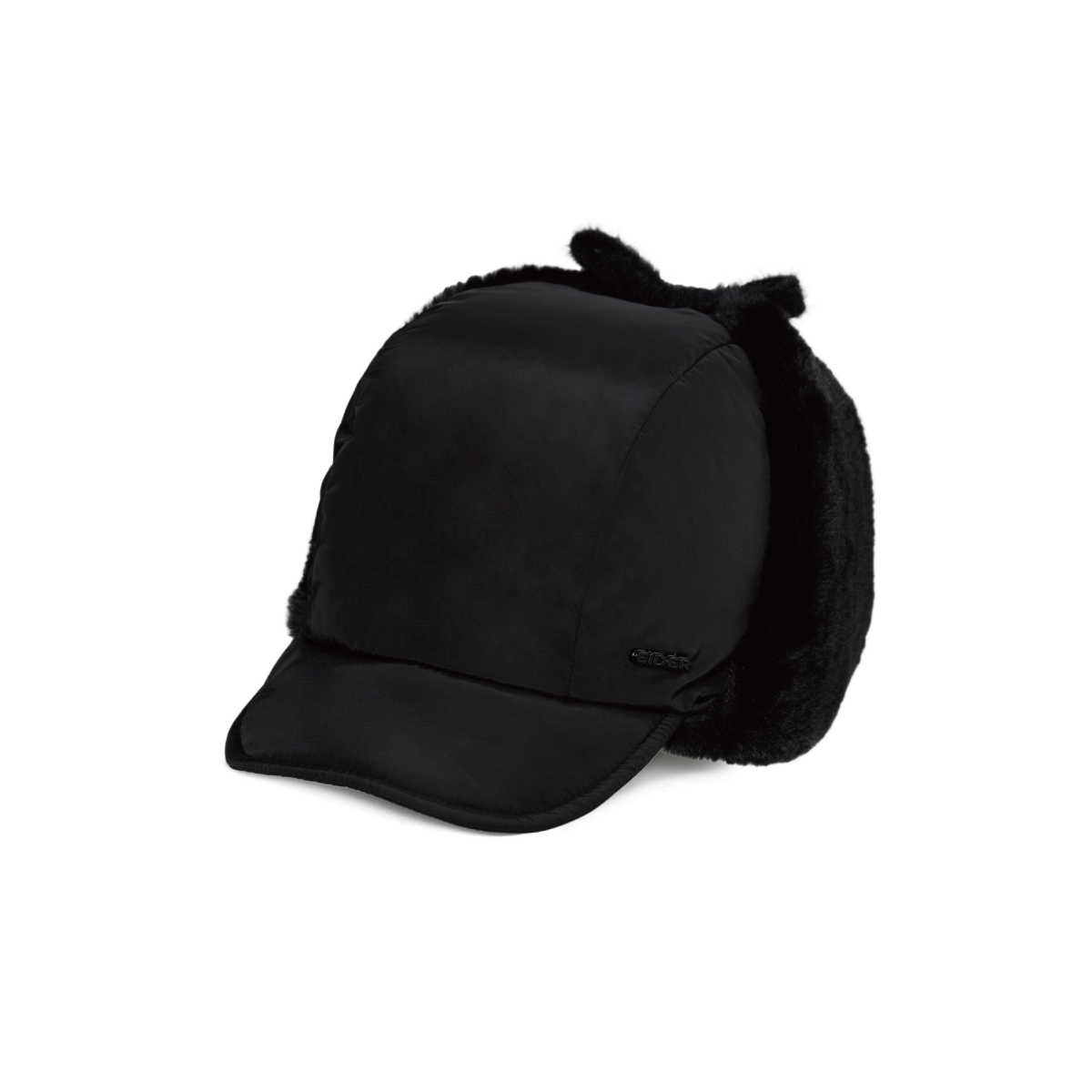 【EIDER】女狐狸毛保暖護耳帽/25EDWW25C47-[經典黑]