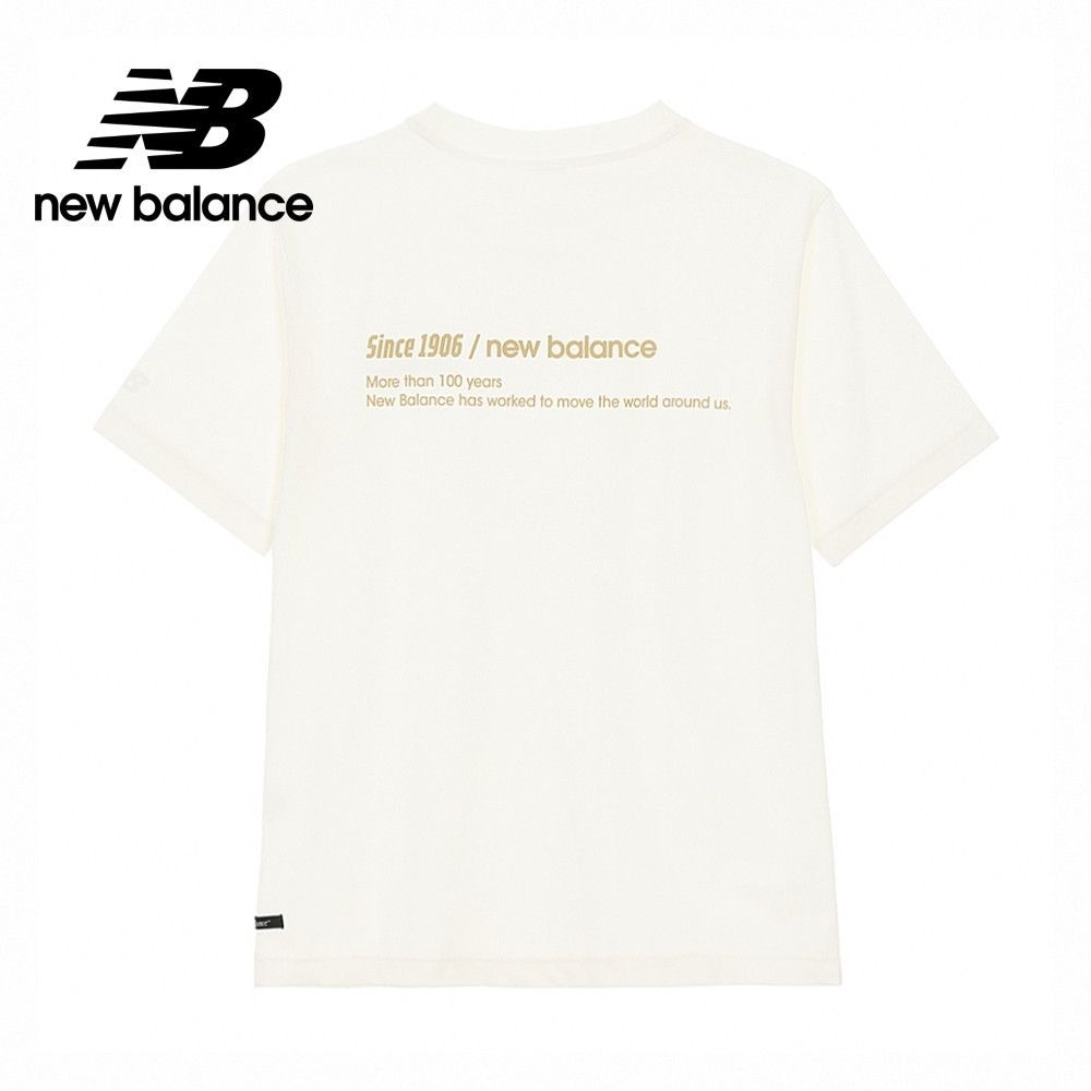 NEW BALANCE 短T NB 白色 燙印LOGO 涼感 短袖 男 NEF29481IV