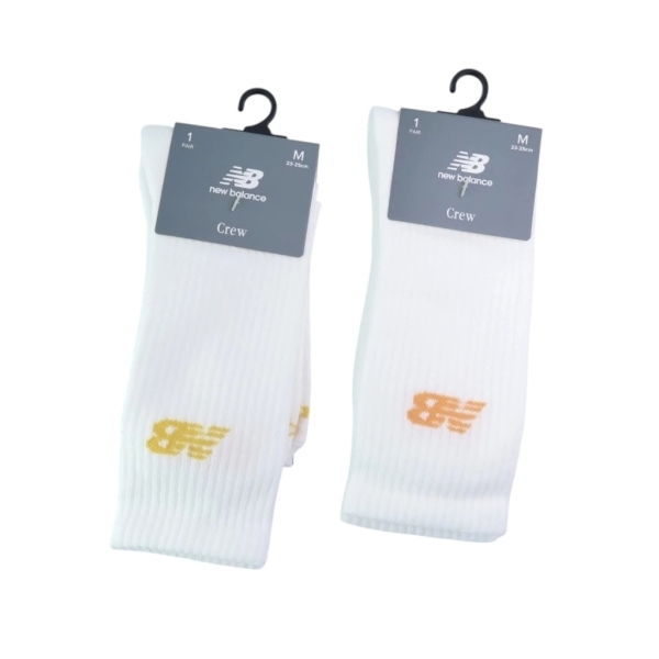 NEW BALANCE 襪子 NB 橘 黃 LOGO 中筒襪 長襪 一入 LAS51291OR LAS51291YL