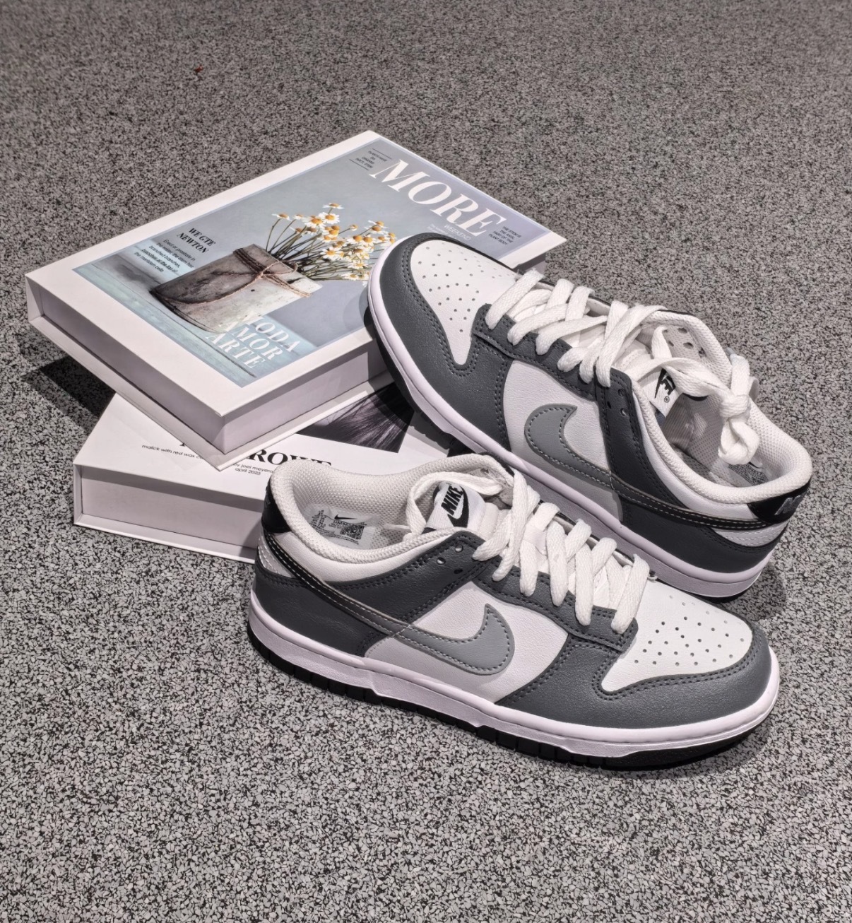大童鞋 女生尺寸 NIKE DUNK LOW GS 'Cool Grey' 漸層灰 經典 復古 休閒鞋【HM9617-001】