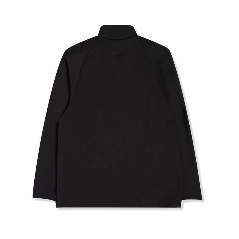 【EIDER】男排汗透氣拉鍊立領保暖刷毛上衣 / 22EDMU22201-[黑]