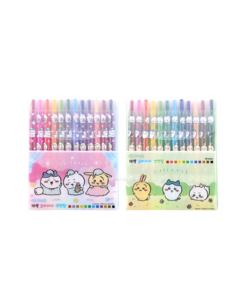 Chiikawa 旋轉蠟筆 12色