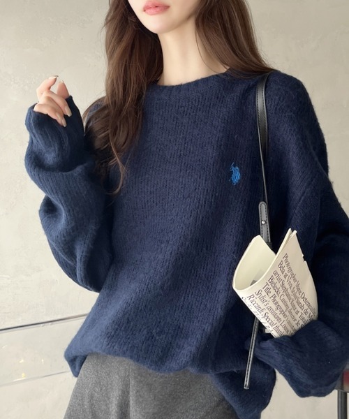 （部分現貨）U.S. POLO ASSN. X Ada. 左胸刺繡LOGO毛絨針織衫