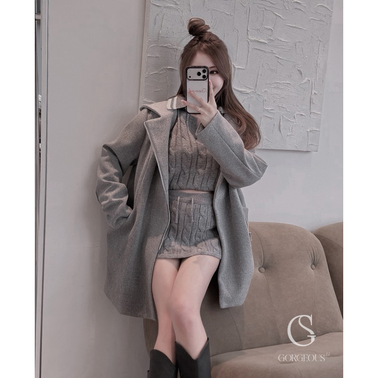 M71「麻花POLO撞色套裝組」