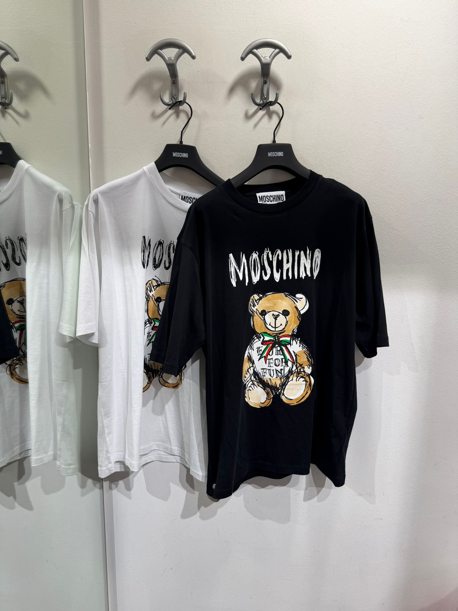 【預購】AE112614 Moschino Teddy Bear 男裝印花短袖T恤