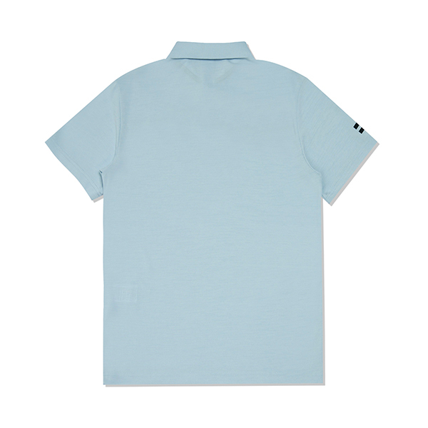 【EIDER】男涼感快乾短袖 Polo衫 / 22EDMM22263-[水藍]