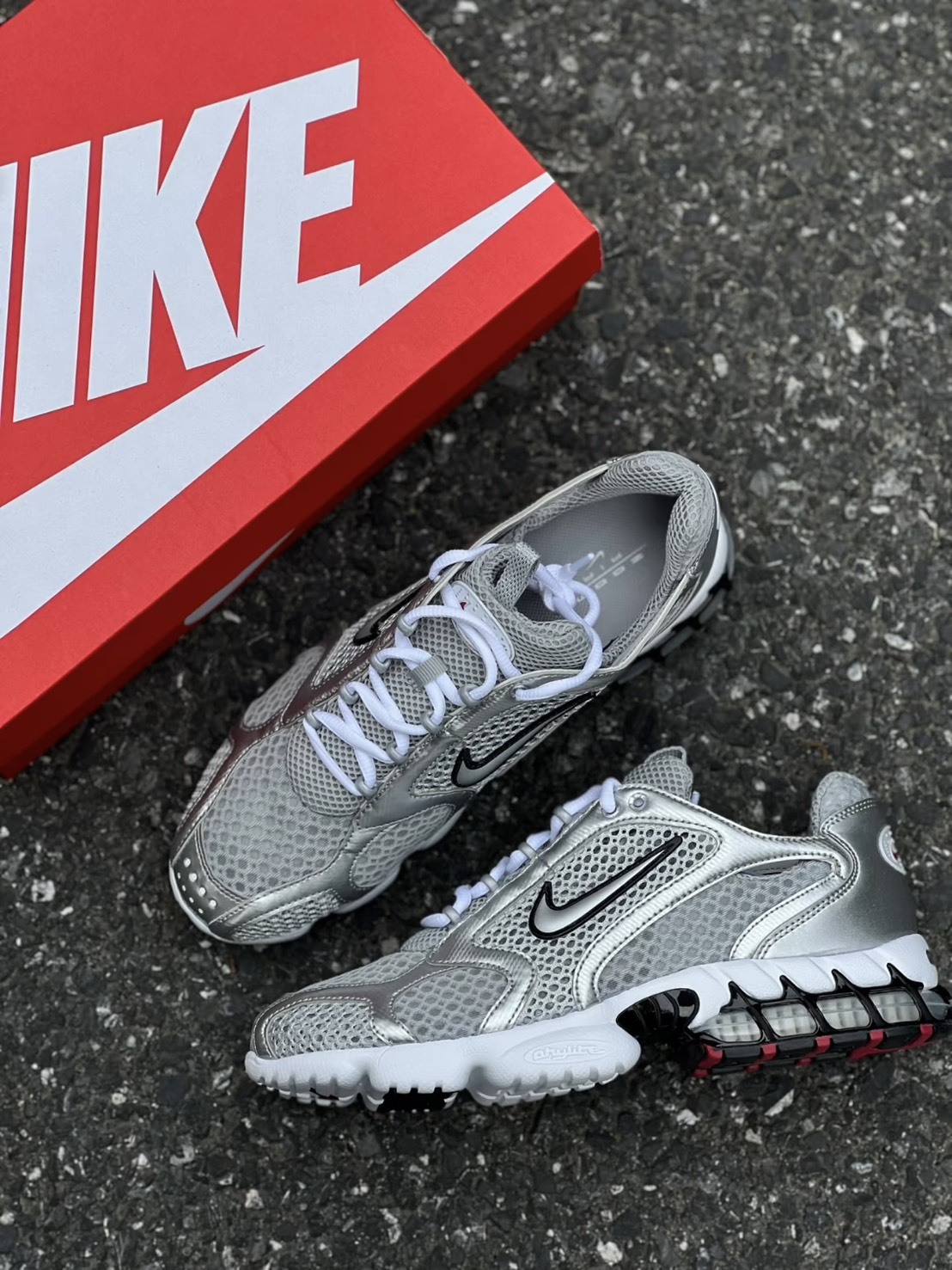 <價錢太誇😀> Nike Air ZOOM SPIRIDON CAGE 2 "Metallic Silver" 銀灰
