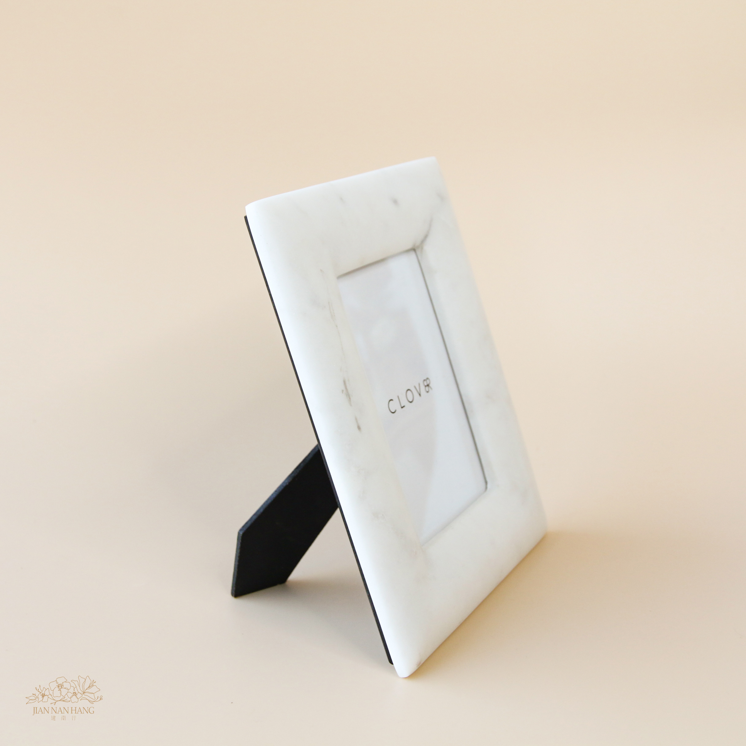 裝飾 大理石相框 白