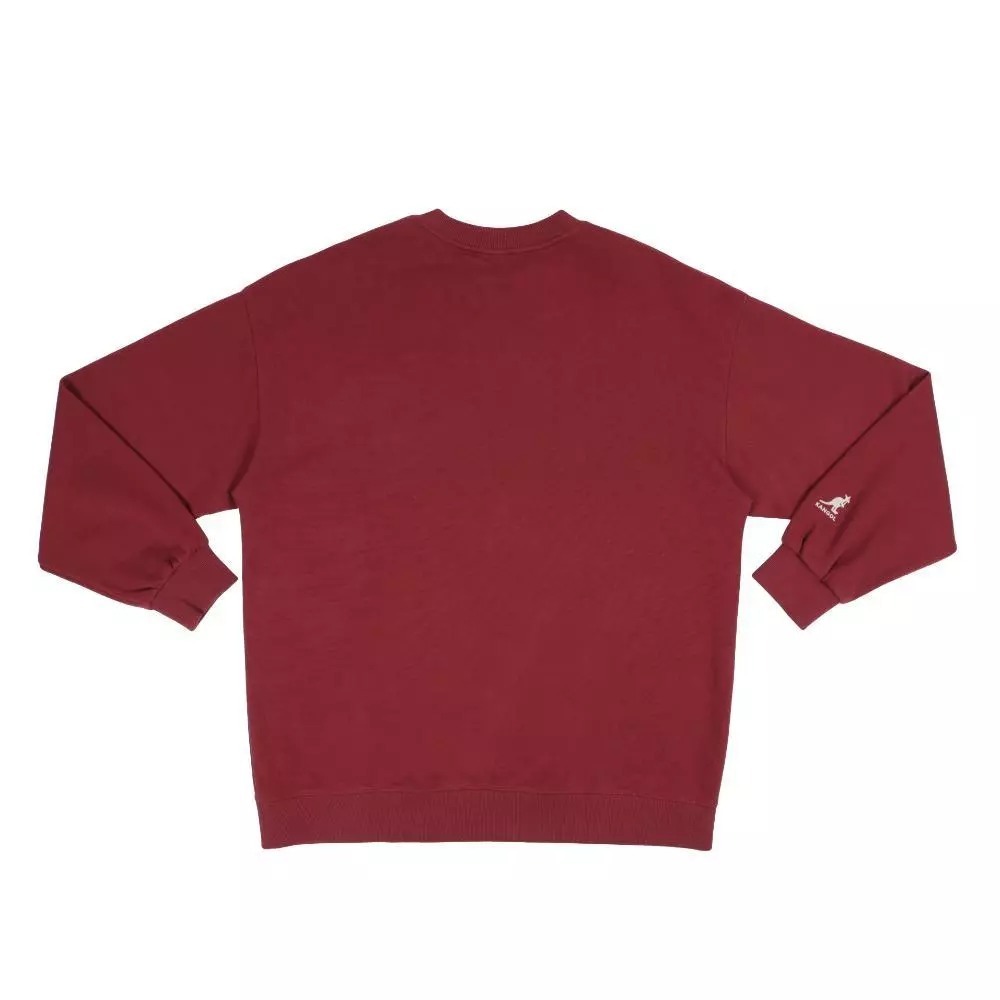 KANGOL 大學T 深紅 K字 經典 棉T 長袖 上衣 中性 6555100440