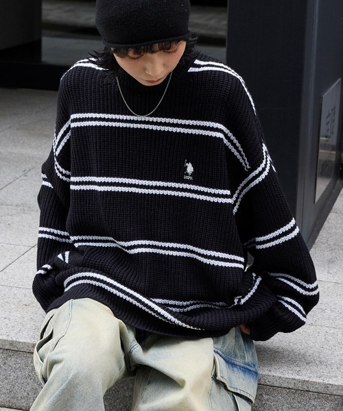 （現貨）U.S. POLO ASSN. x MONO-MART 小標刺繡 Logo針織毛衣 7色