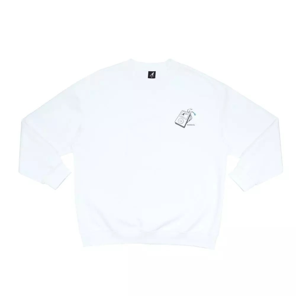 KANGOL 大學T 米白 拼圖 旗幟 長袖 上衣 中性 6555100501