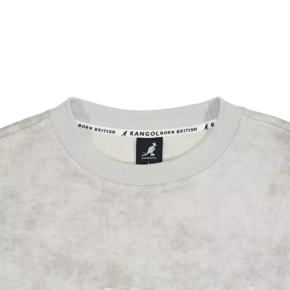 KANGOL 大學T 淺灰 渲染 毛巾底 長袖 上衣 中性 6555101211