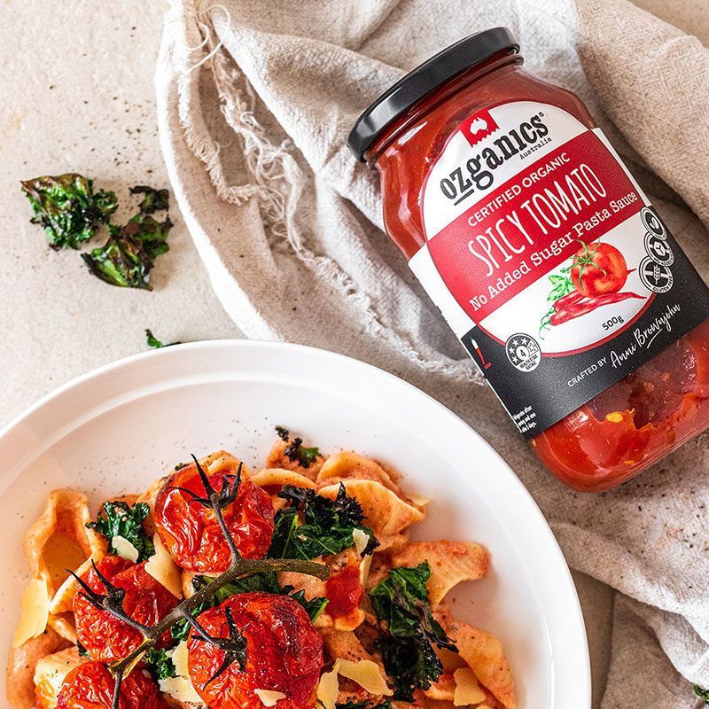 Ozganics 有機無添加糖 辣味番茄意粉醬 500g