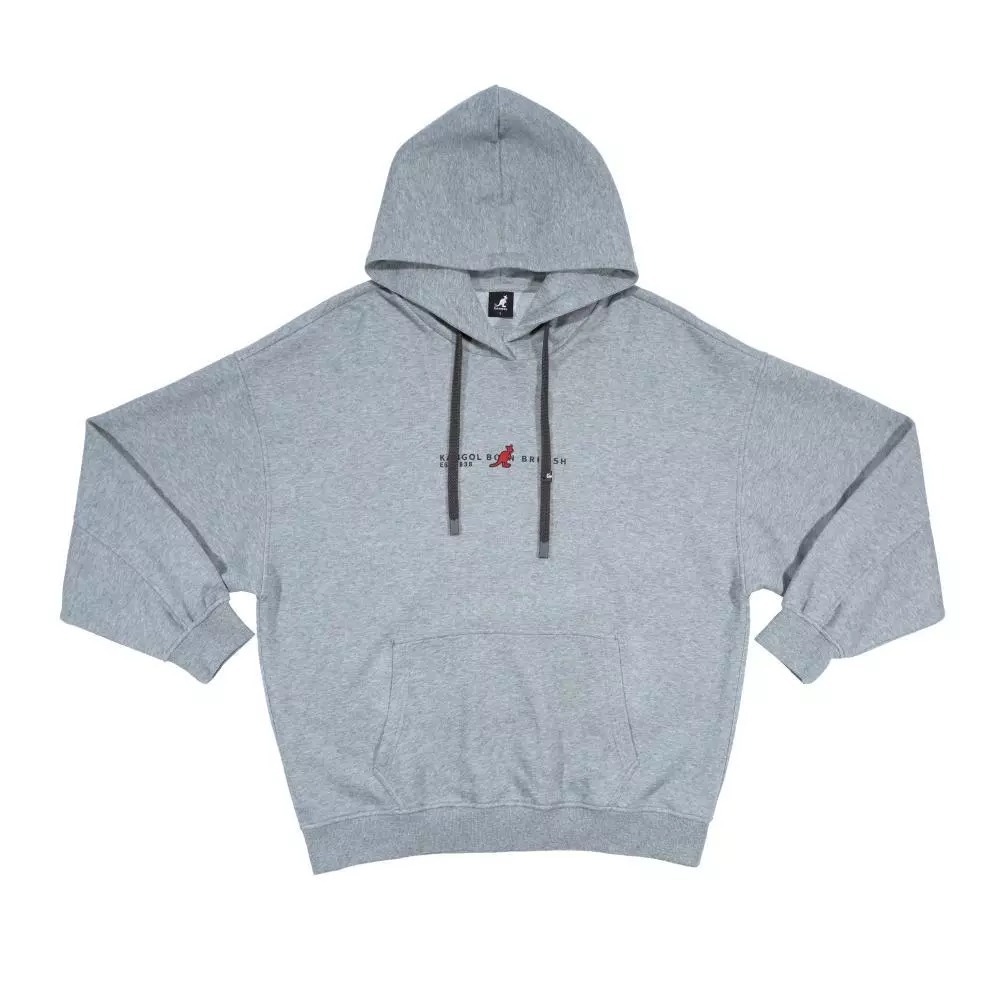 KANGOL 帽T 灰色 圖標 環球 長袖 中性 6555105112