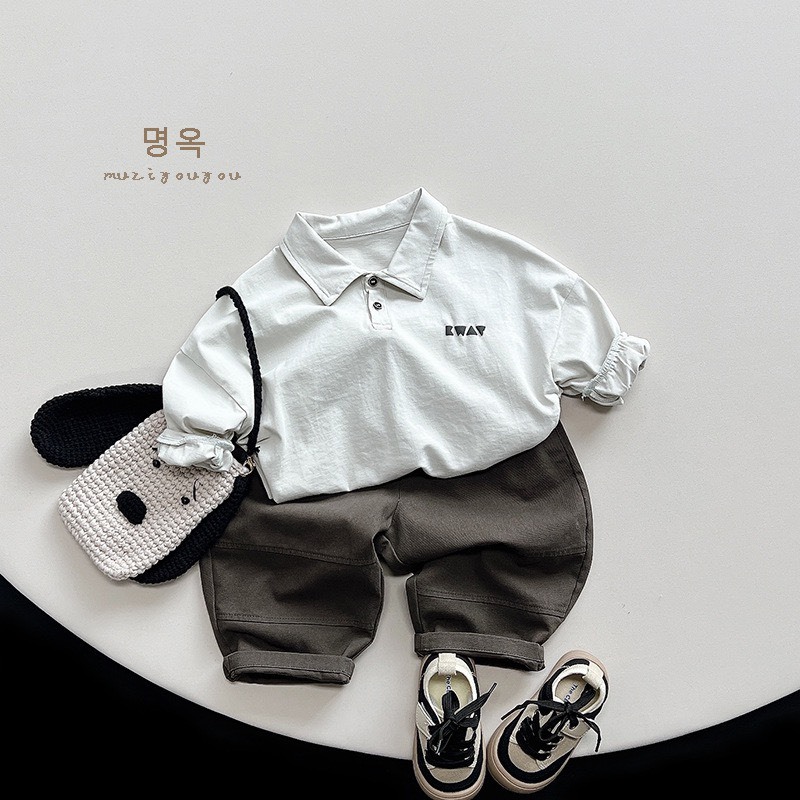 純色韓系POLO上衣