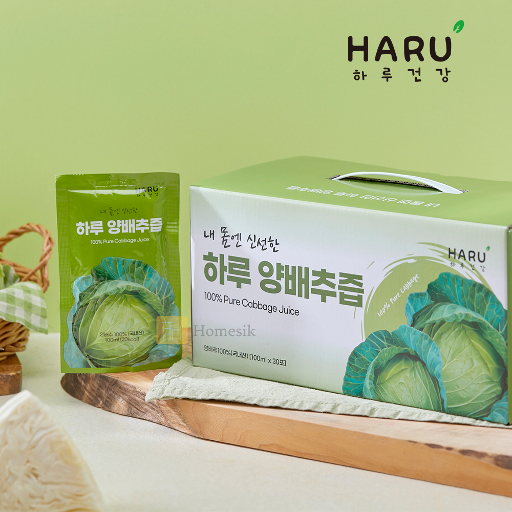 100% NFC 純高麗菜蔬菜汁禮盒裝 100ml x 30包裝