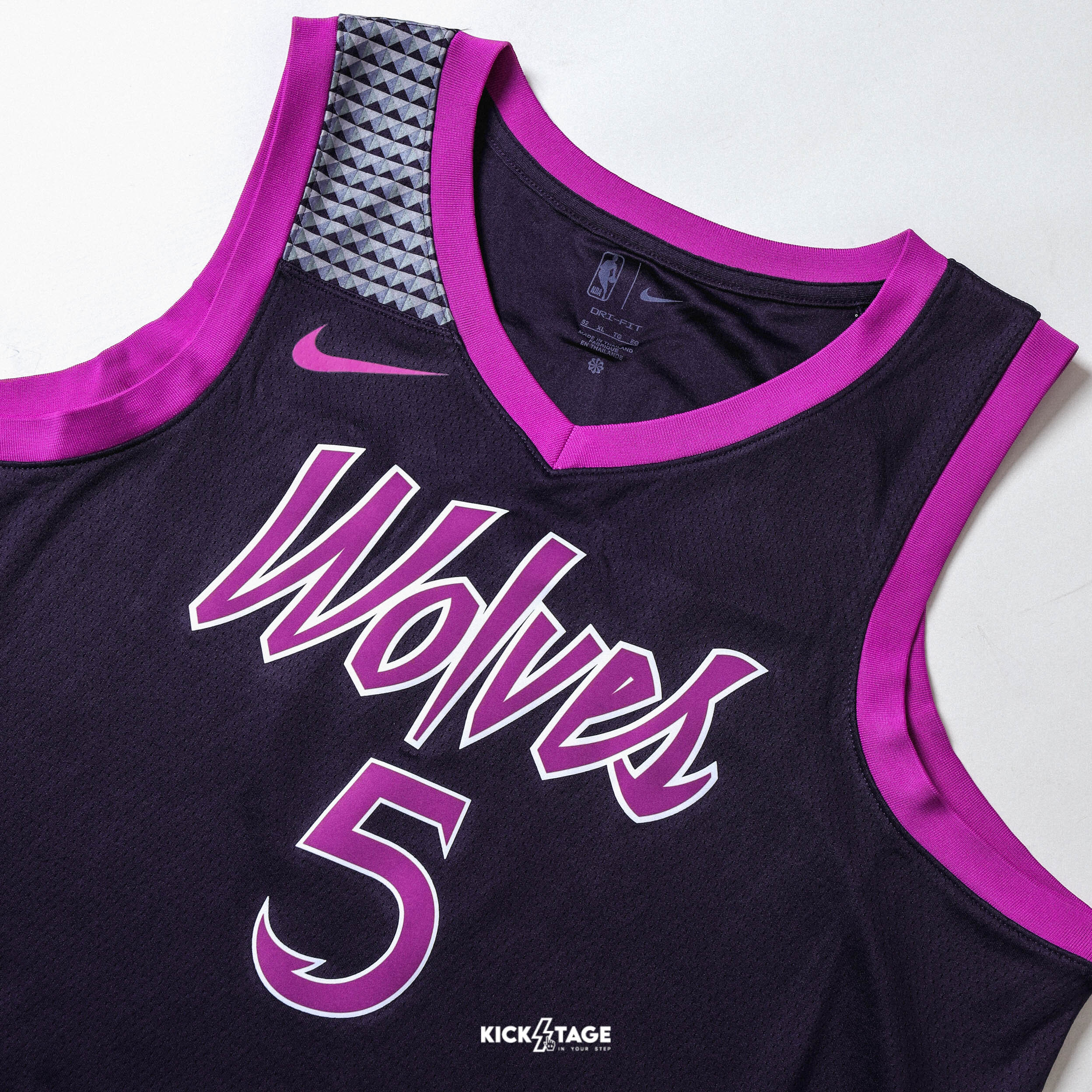 NIKE NBA DRY EDWARDS 紫色 蟻人 灰狼隊 網眼 運動 球衣【HM6334-525】NKNBA