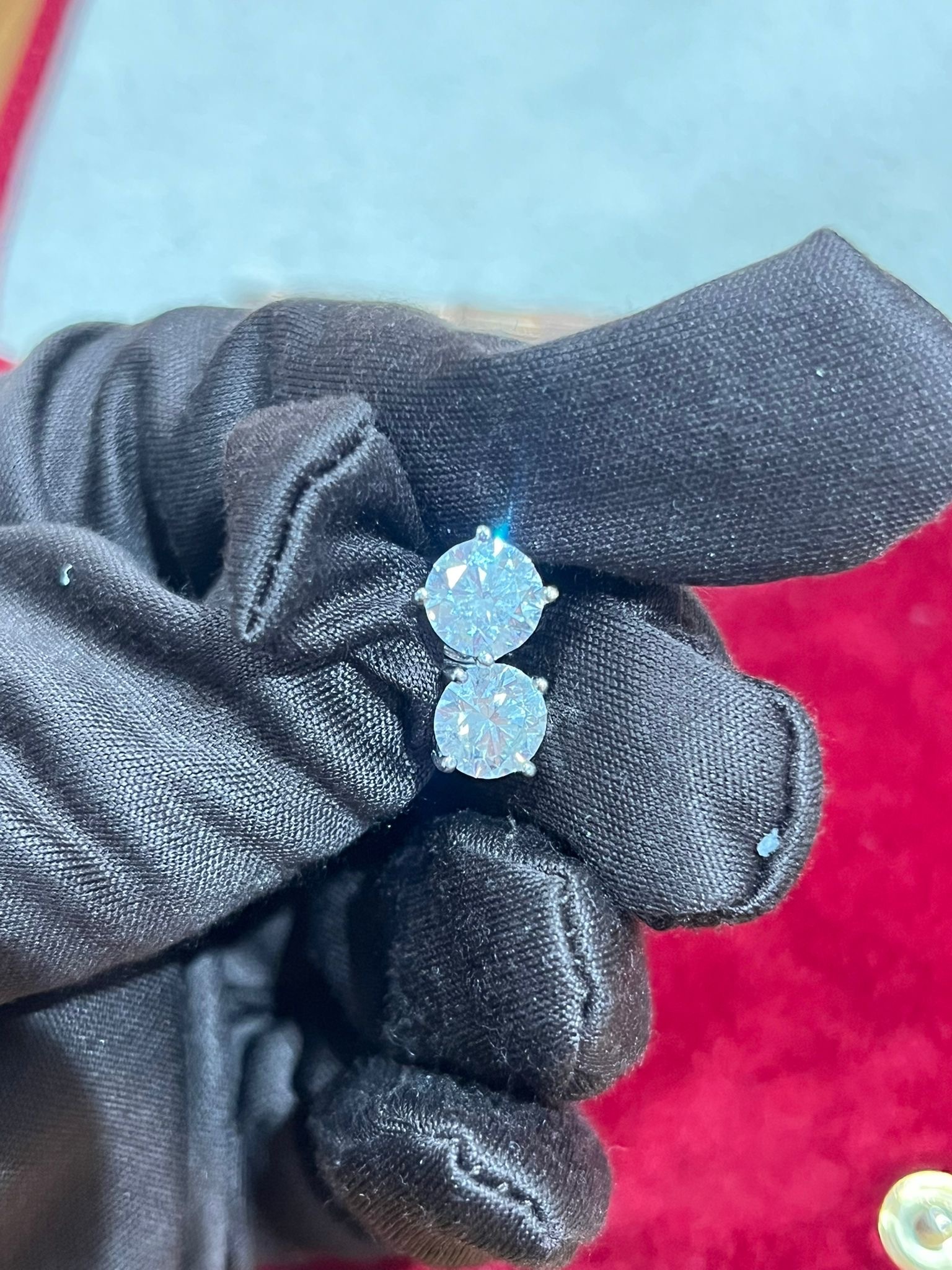 1.19 carat 鑽石耳環（二手）