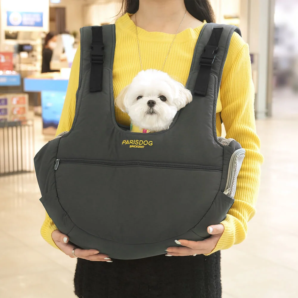 PARISDOG-時尚半月寵物前背包