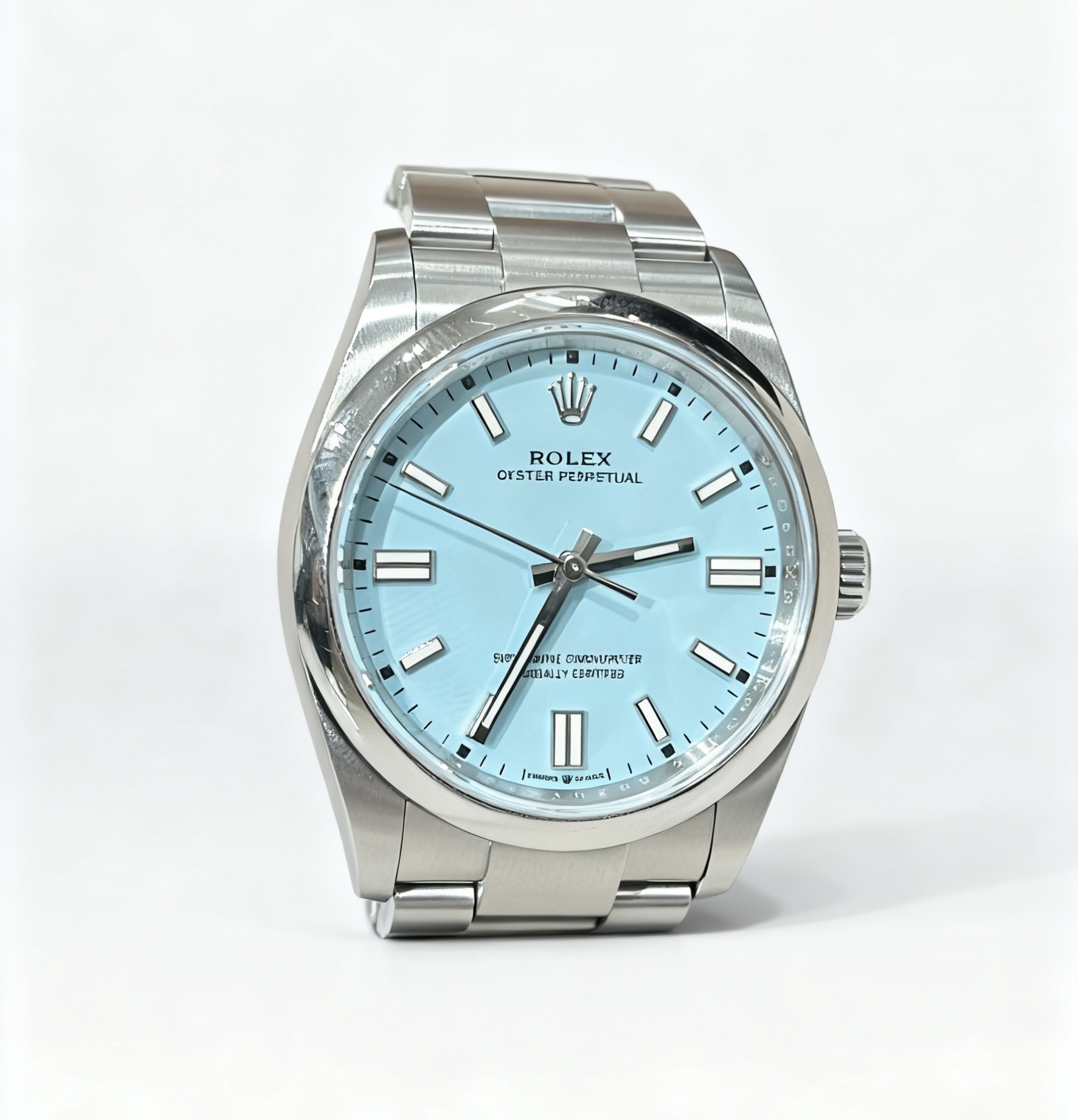 Rolex Oyster Perpetual Tiffany blue dial 36mm 126000 （二手）