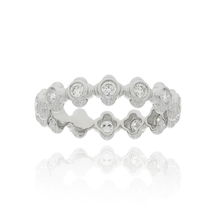 空花形鑽石戒指