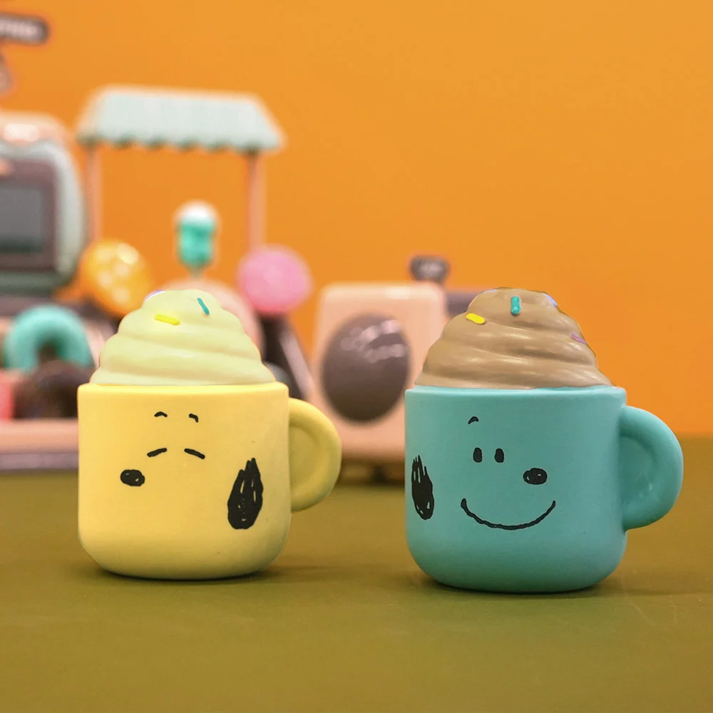 史努比漂浮咖啡乳膠發聲玩具