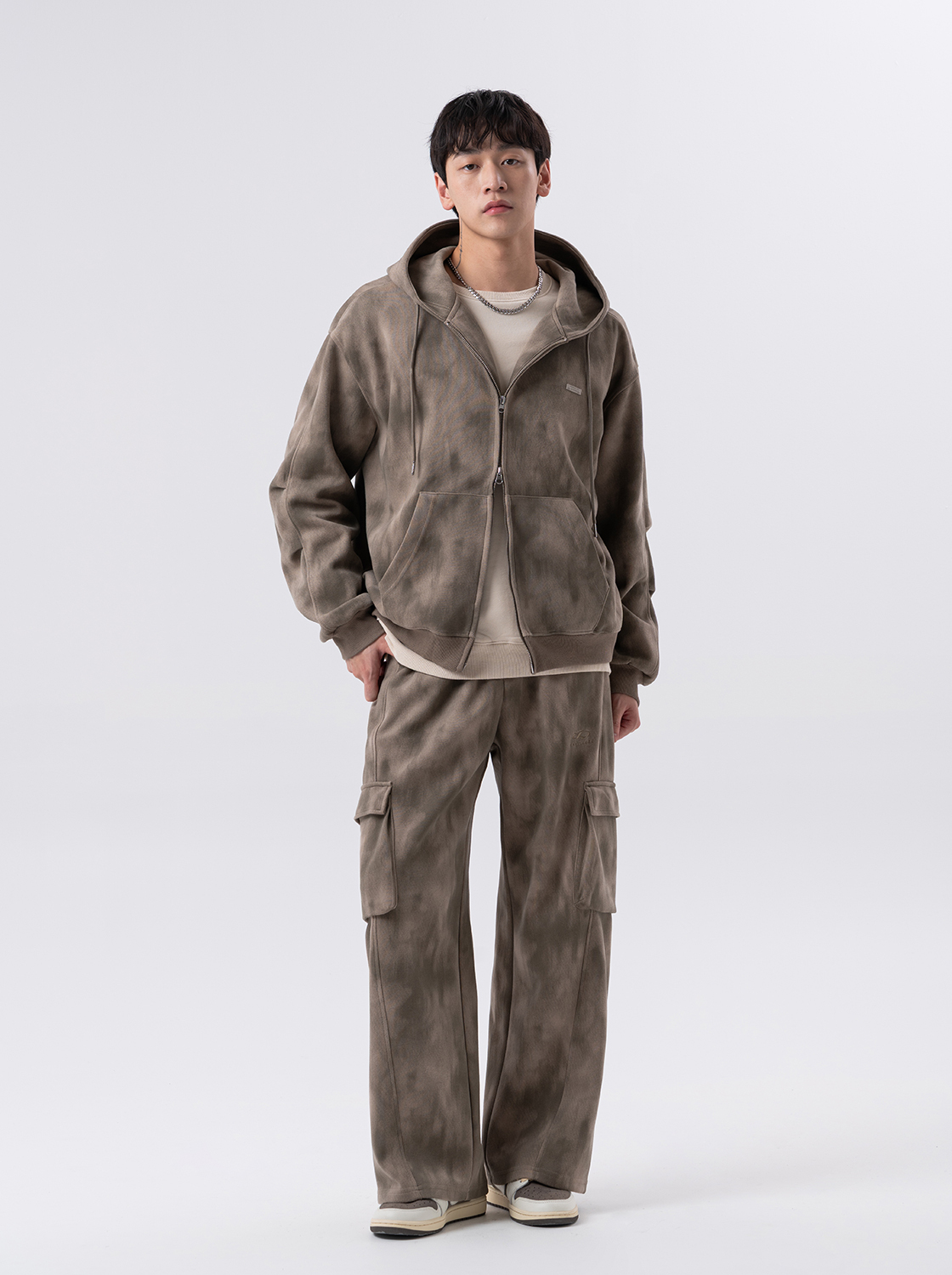 噴繪塗鴉立體摺位造型連帽外套