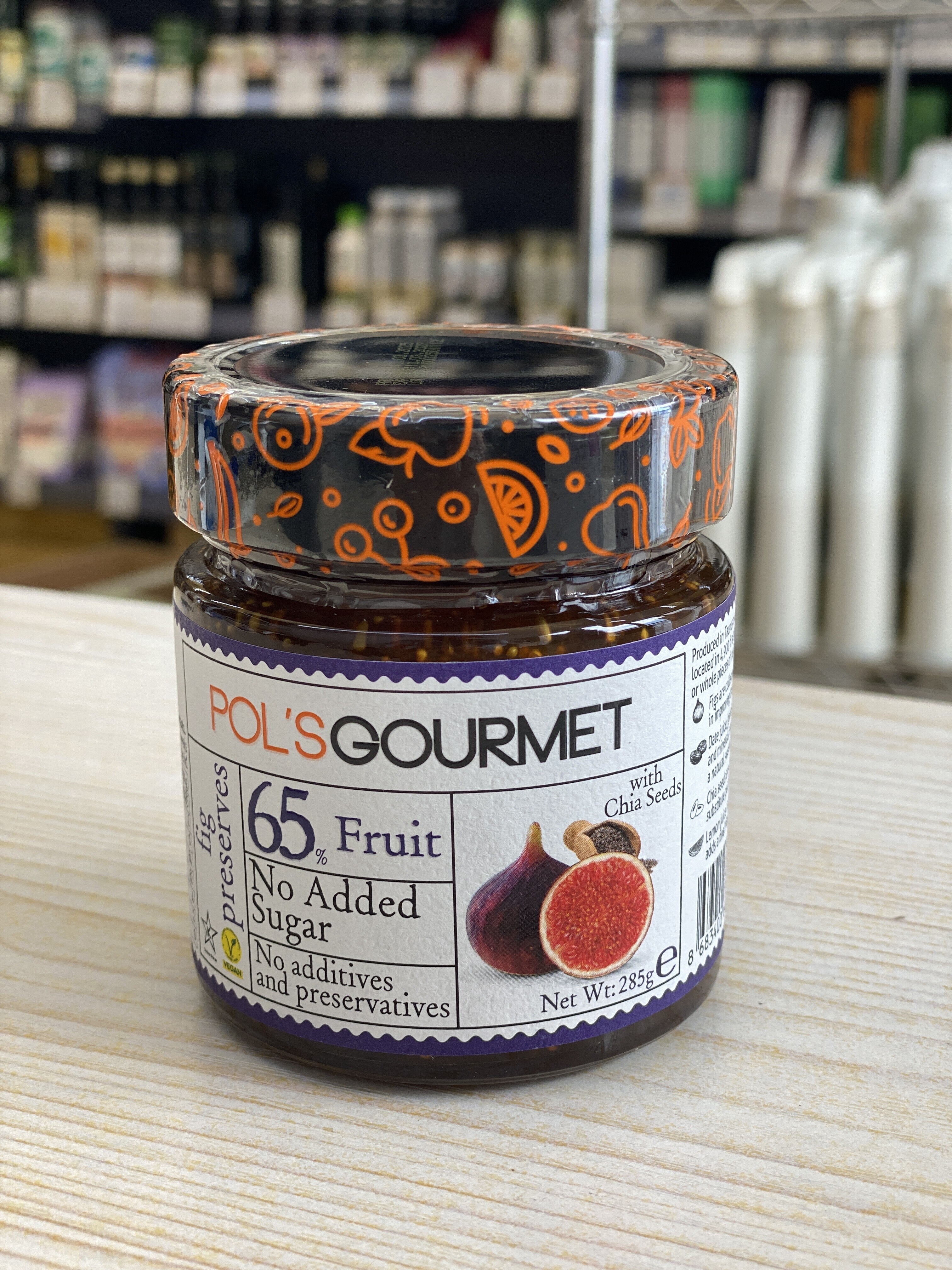 Pol Fig Spreads with chia seeds 285g (best begore 2027/3/10)