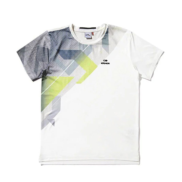 【EIDER】男透氣印花短袖圓領衫 / 22EDMM22221-[白]