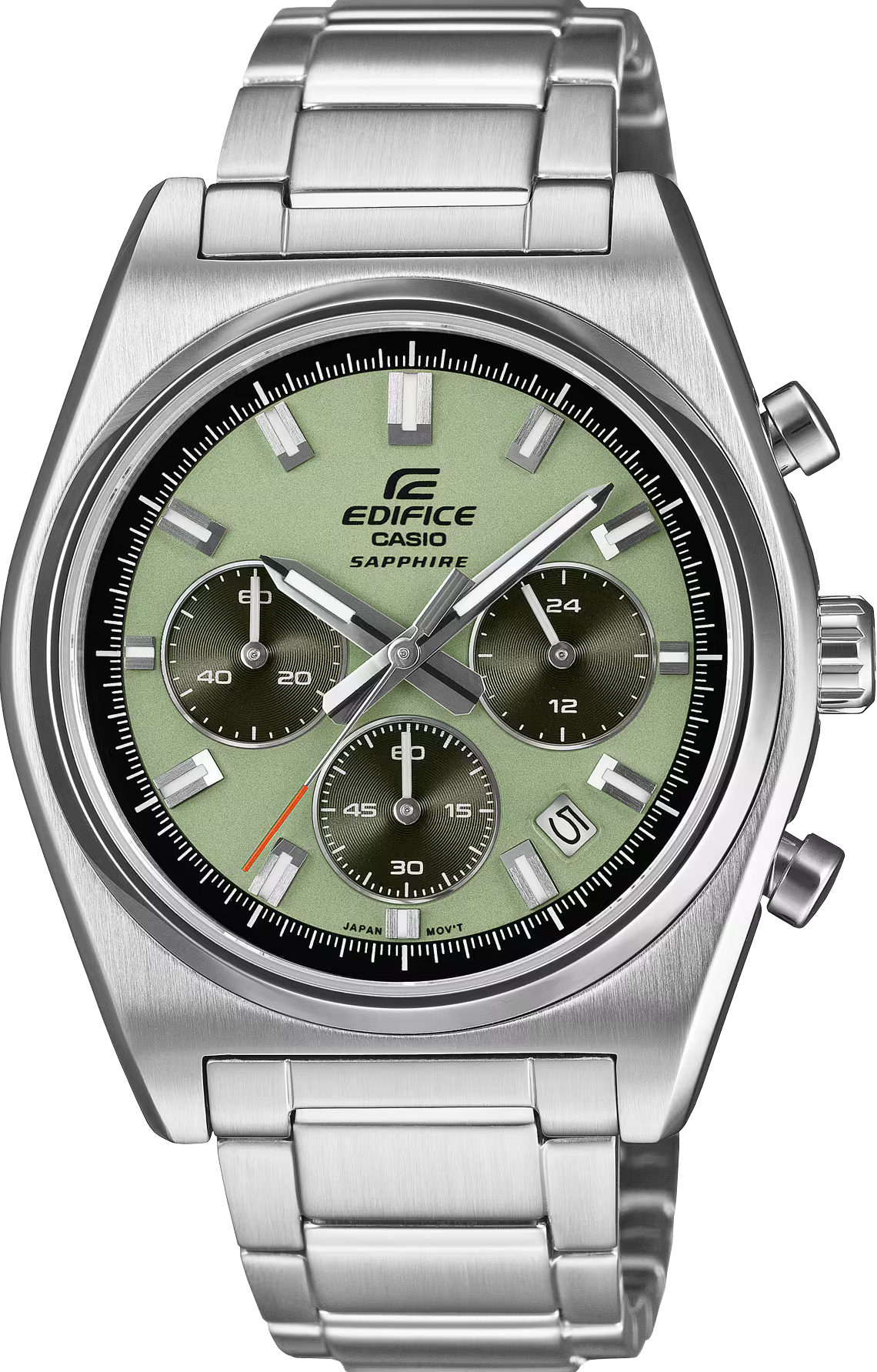 萬年鐘錶 - CASIO 卡西歐 EDIFICE 系列  從賽道到商務非凡體驗藍寶石水晶鏡面三眼計時男錶 EFB-730D-3A 錶徑 : 40MM