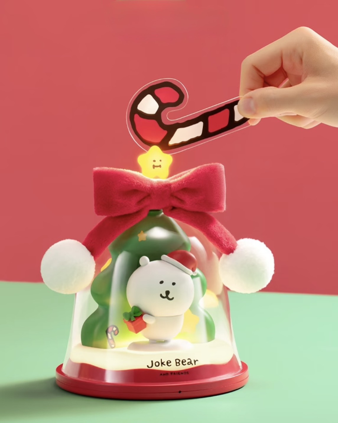 iSNEAKERS｜Joke Bear 自嘲熊 正版授權 聖誕氛圍燈 小夜燈 聖誕禮盒 聖誕樹裝飾燈 許願燈