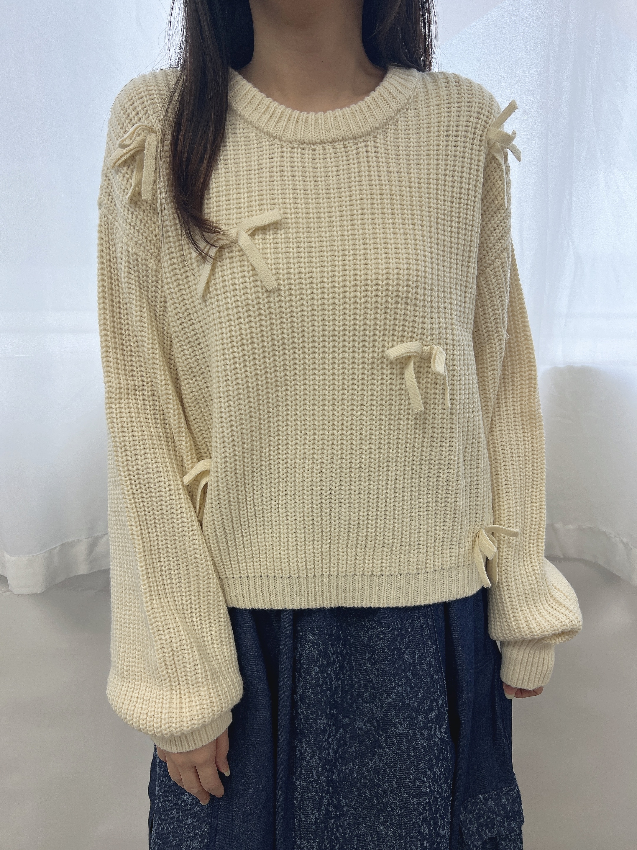 FFF 蝴蝶結針織top